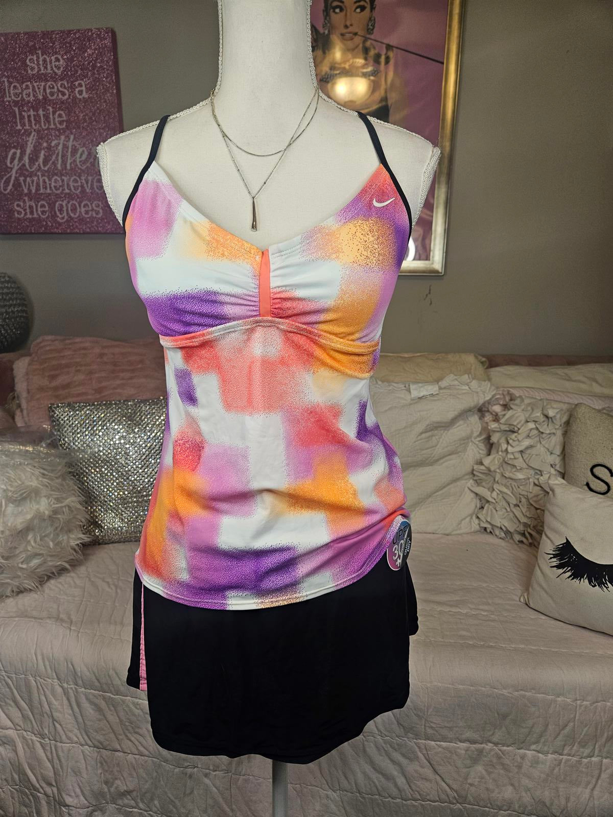 Nike Women's Colorful Tankini Set #610