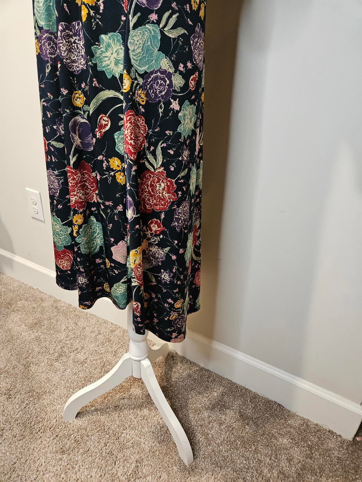Lularoe Floral Midi Dress for Women #194
