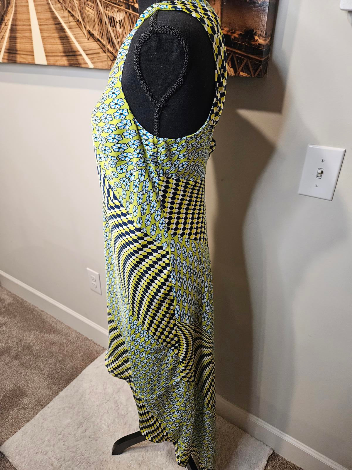 Laundry By Segal Stylish Geometric Print Hi-Low Dress #246