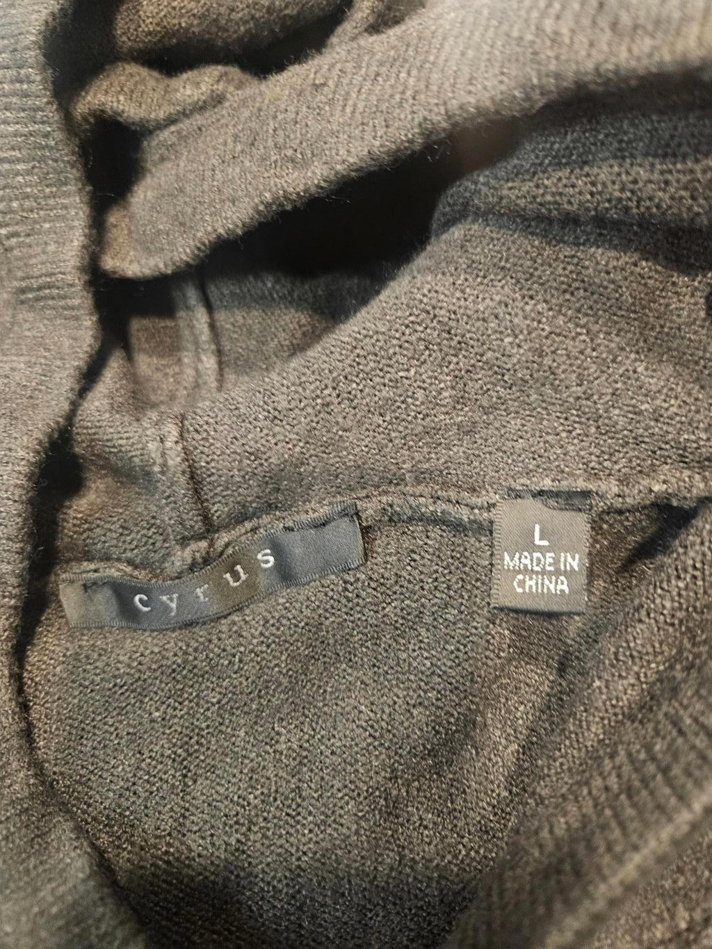 Nwt Cyrus Women's Dark Green Hoodie Sweater with Drawstring-L