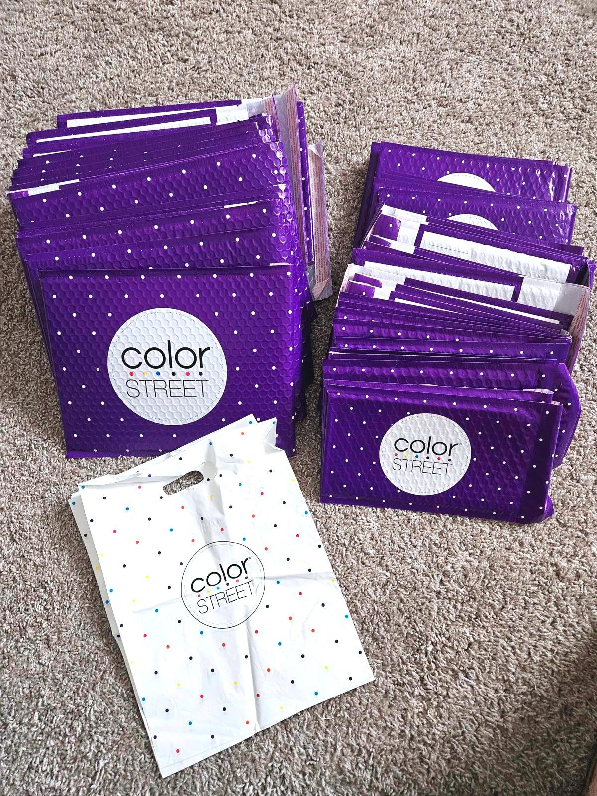 Lot of Colorstreet Bubble Mailers