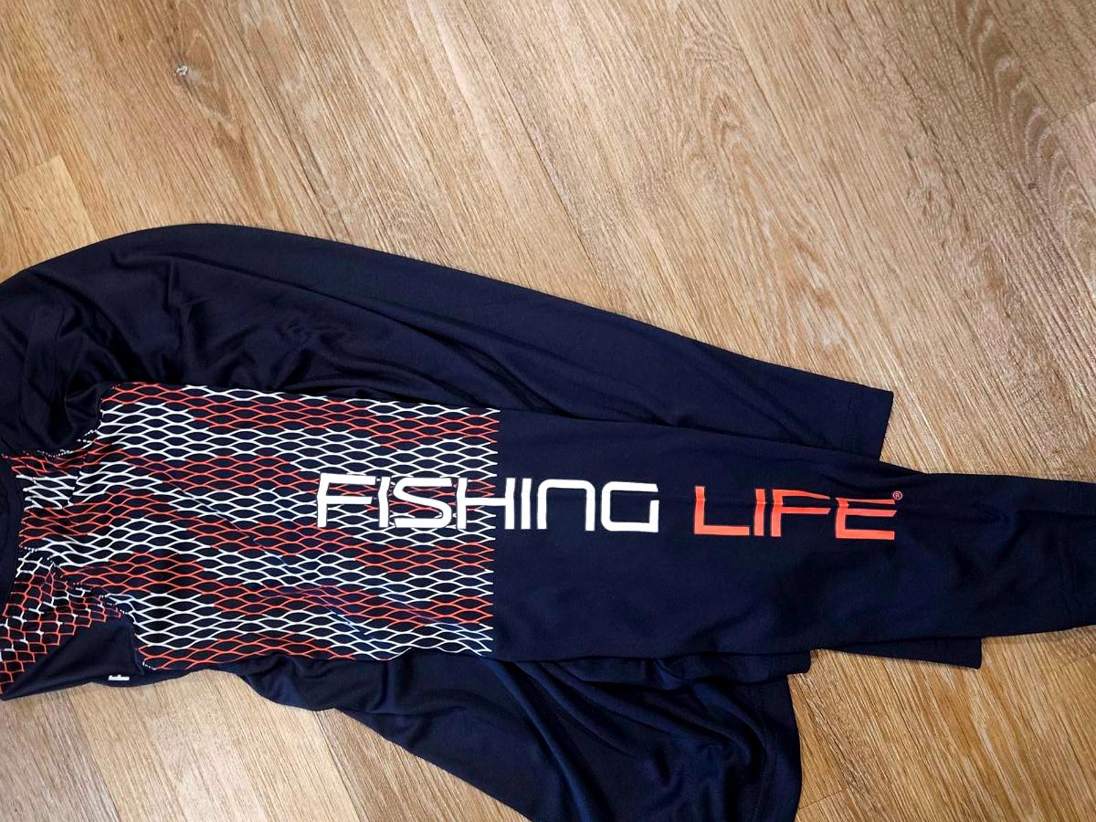 Nwt Men's Fishing Life Long Sleeve Dri-Fit Fishing Shirt-S