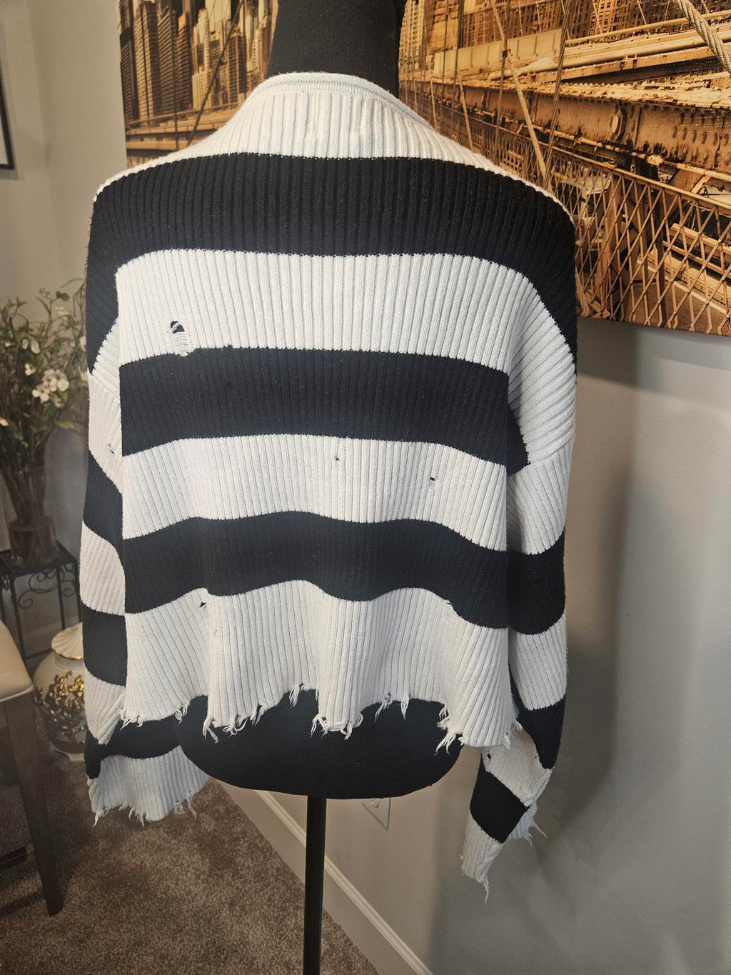 Princess Polly Grunge Ribbed Distressed Sweater