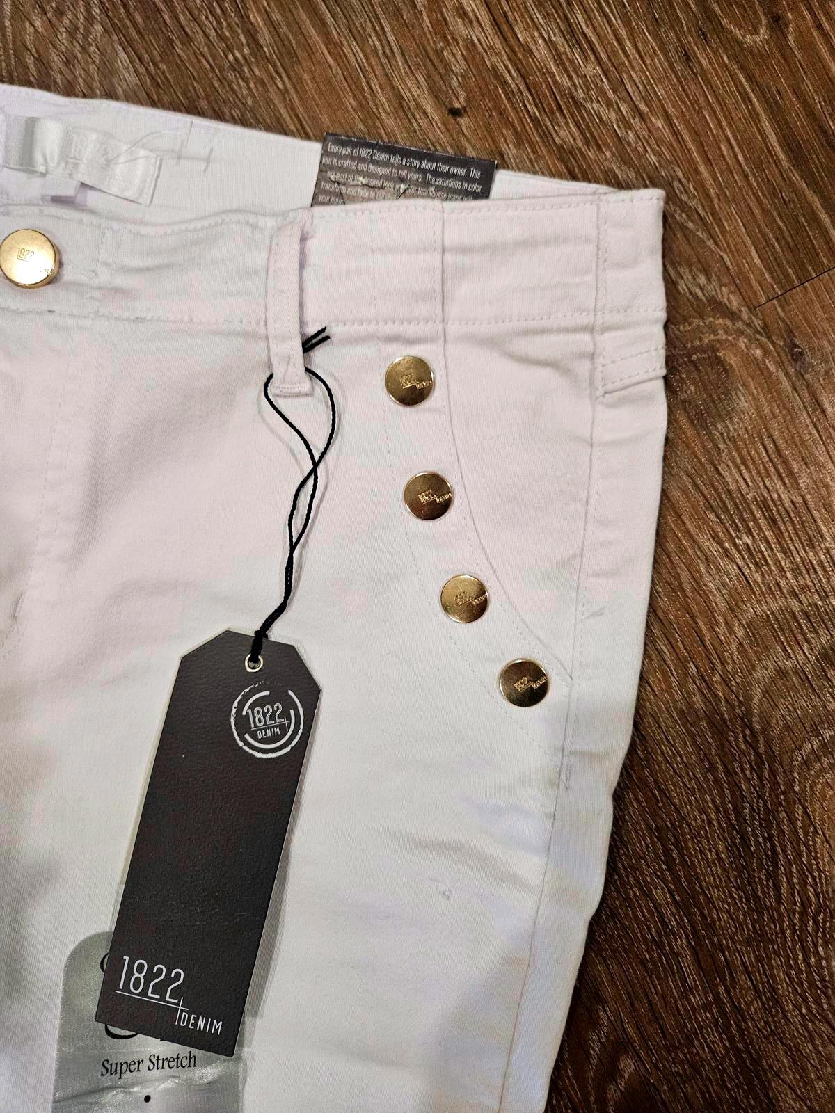 Nwt 1822 Denim Women's Ultra Soft Slim Boot Pants - White A5