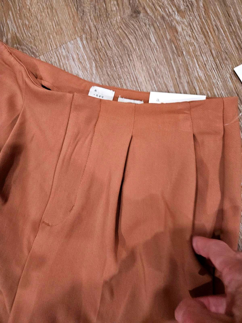 Nwt A New Day Tailored High-Waisted Pants in Rust Brown