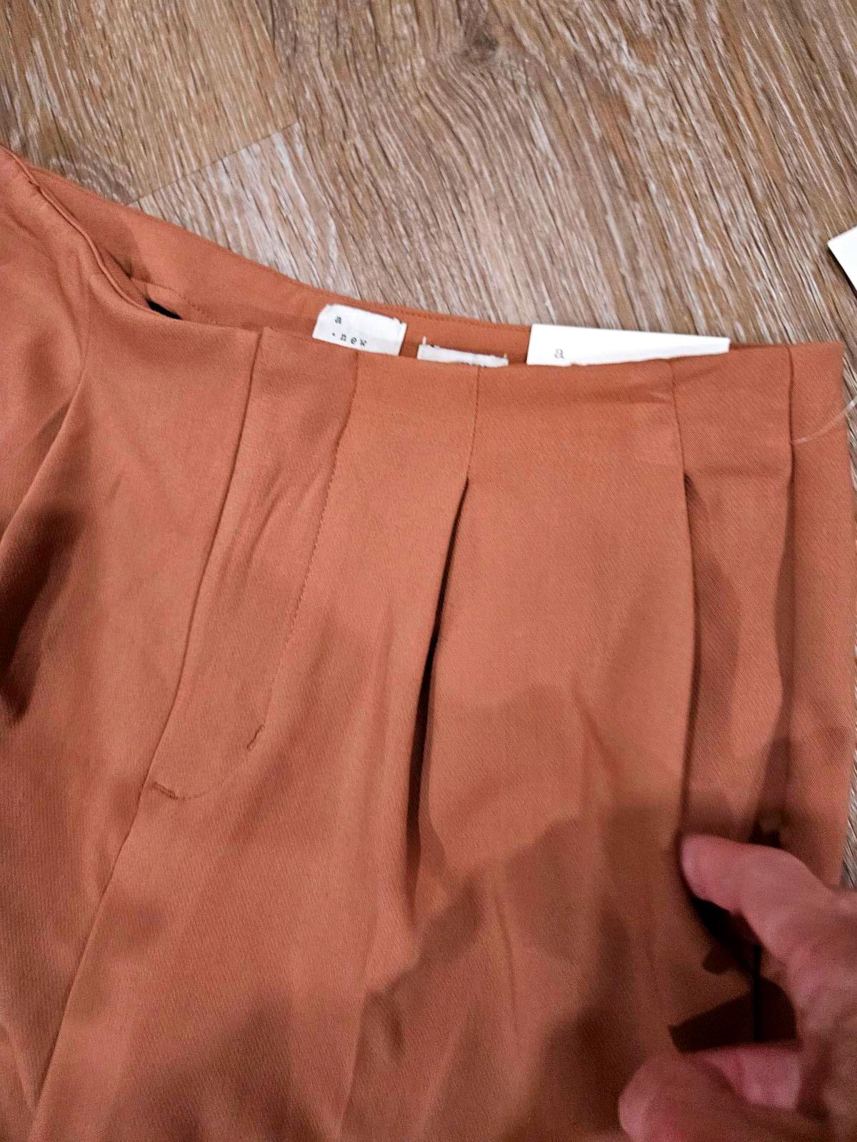 Nwt A New Day Tailored High-Waisted Pants in Rust Brown