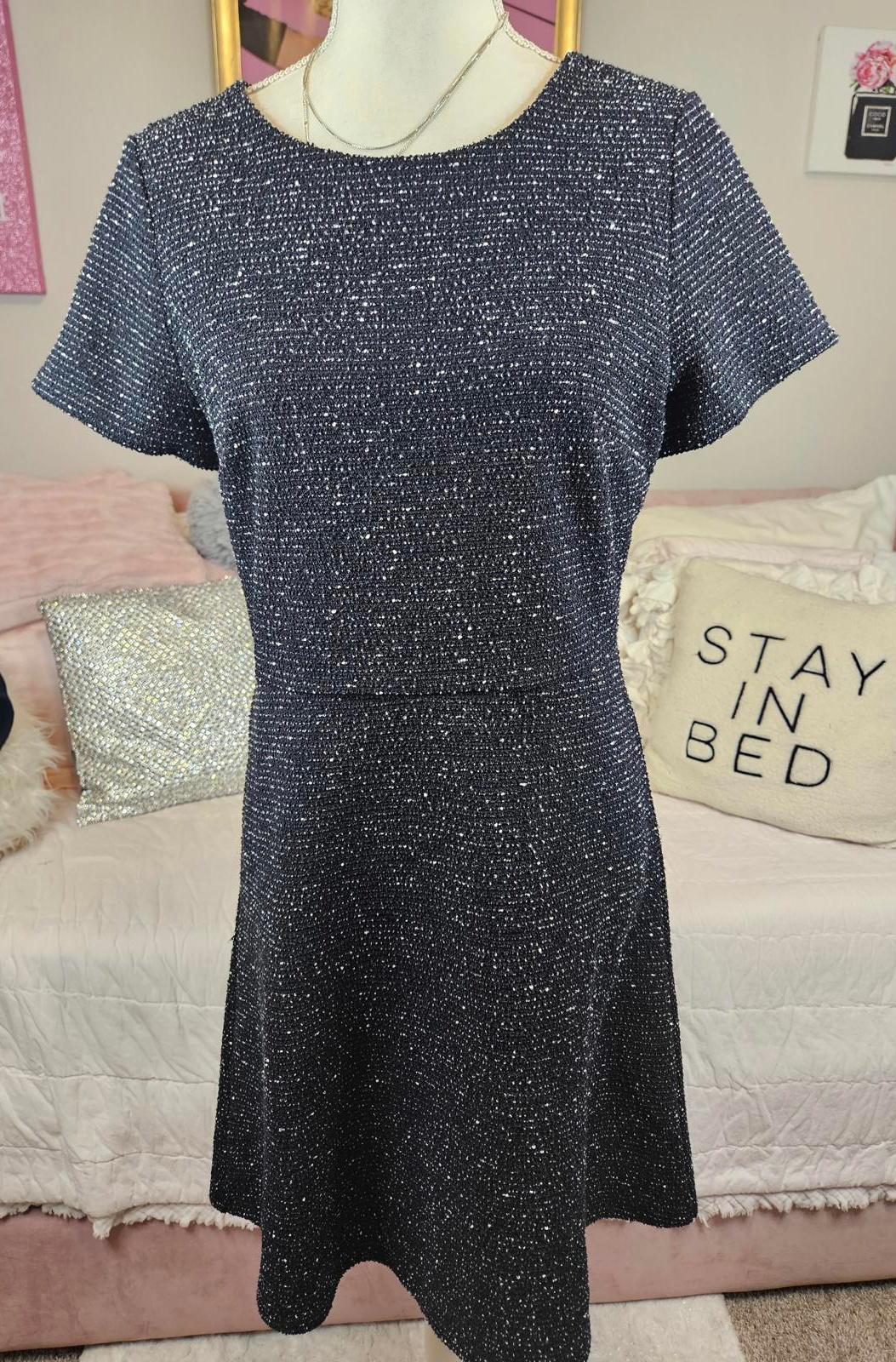 Loft Textured Short Sleeve Dress H65