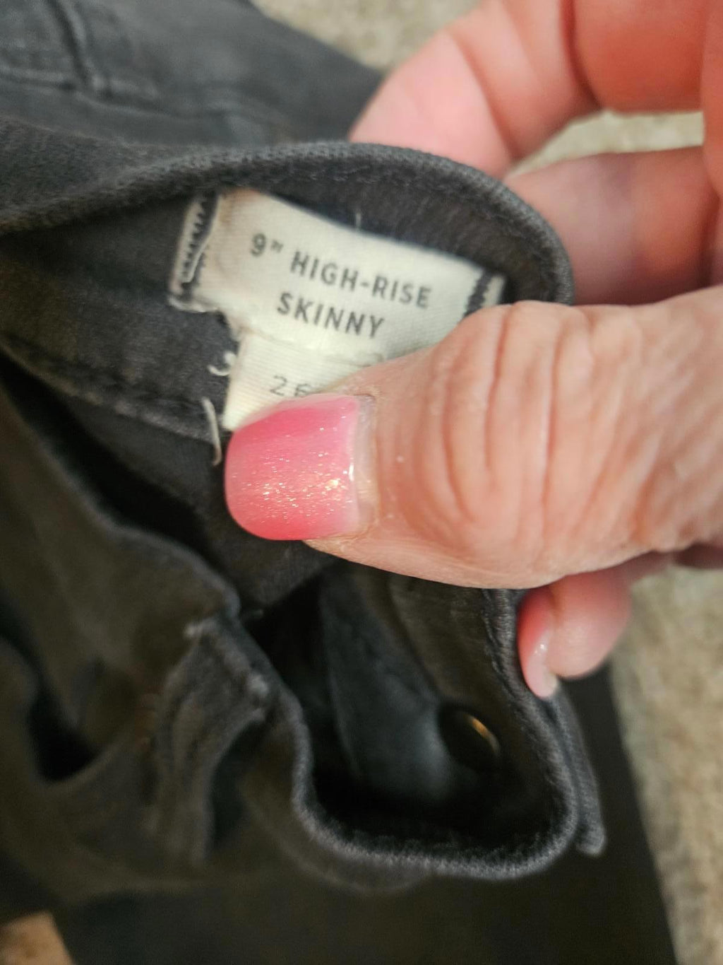 Madewell High-Rise Skinny Distressed Jeans #327