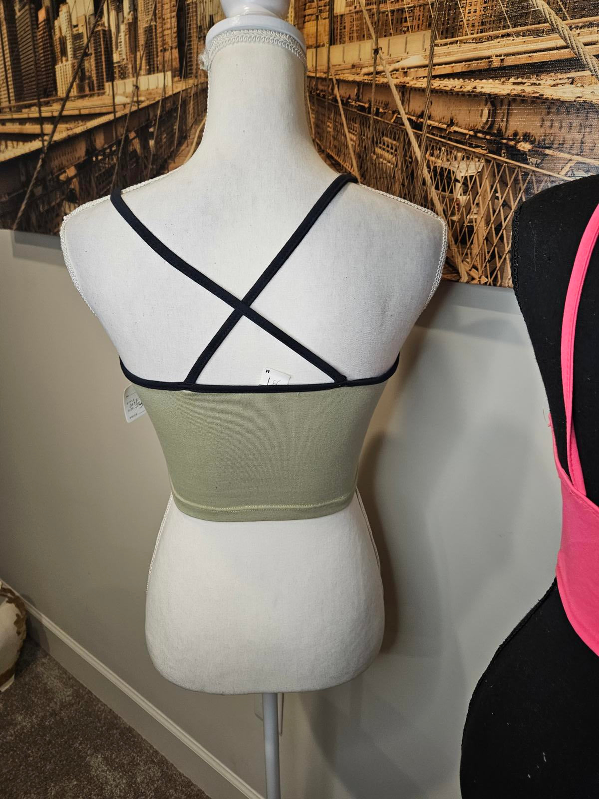 Nwt 21 Saints Crop tops- Pink & Olive 712