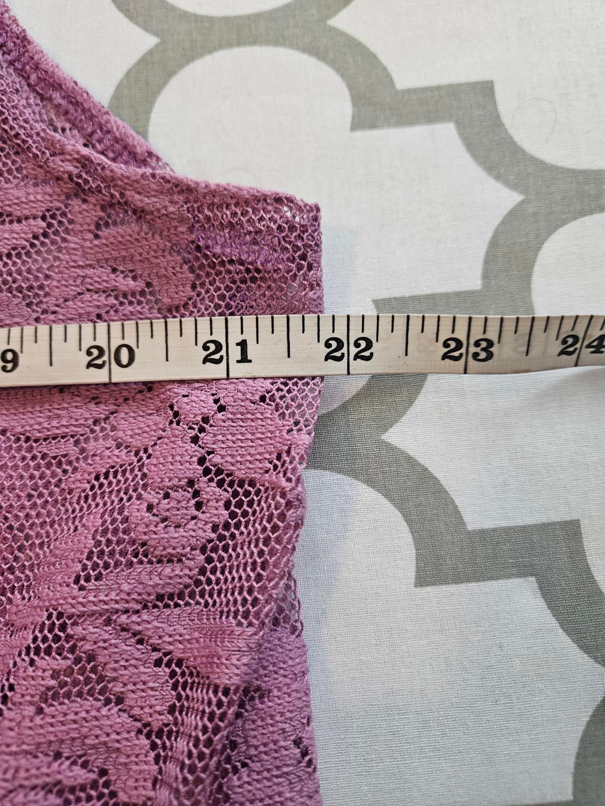 Lularoe Beautiful Pink Lavender Lace Duster Vest #491