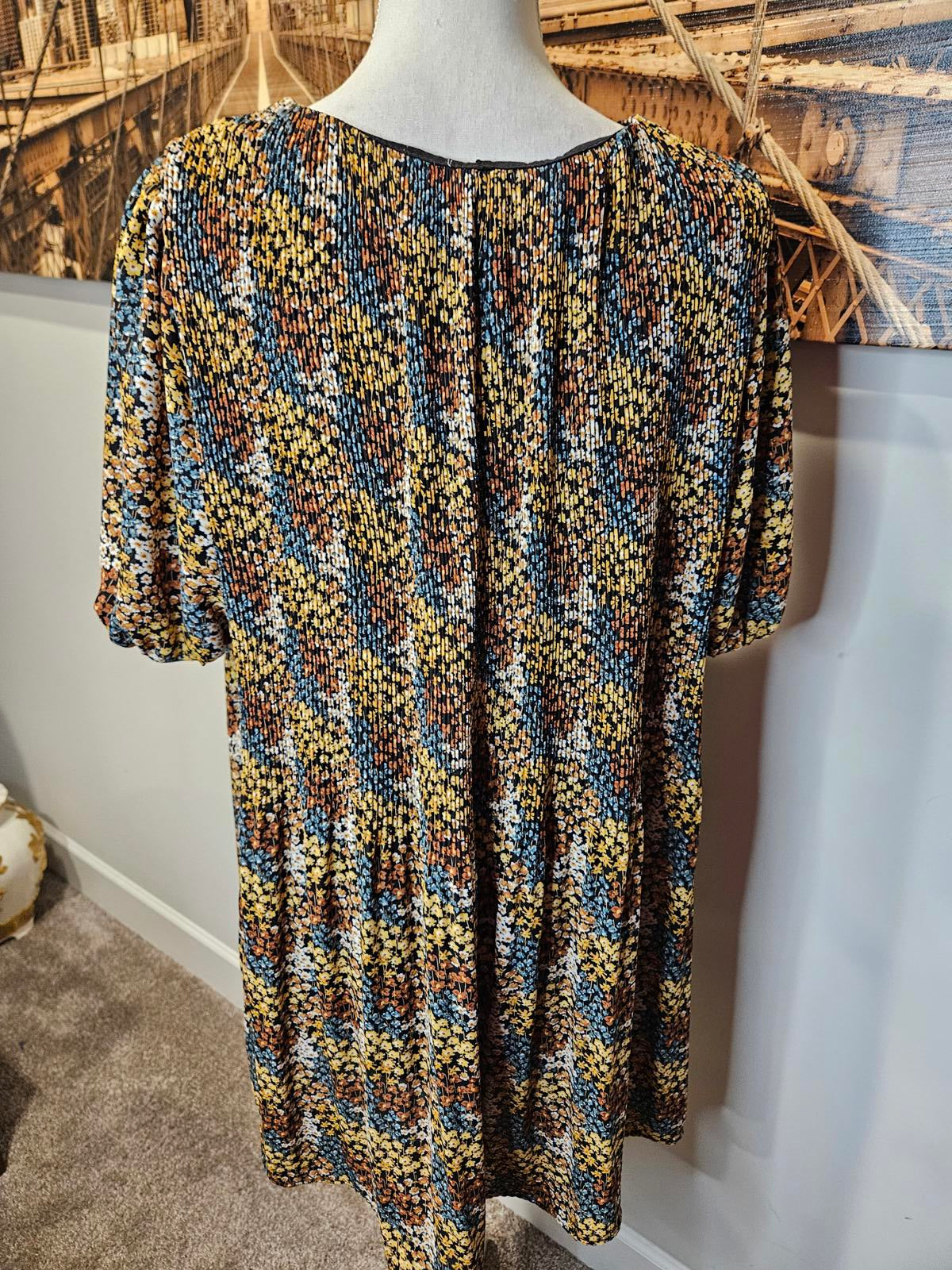 Love & Piece Bohemian Floral Print Smock Dress #470
