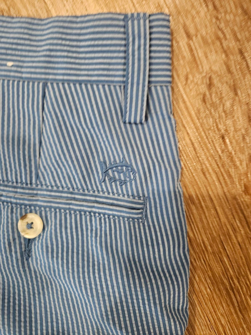 Southern Tide Men's Casual Blue Pinstripe Shorts-30