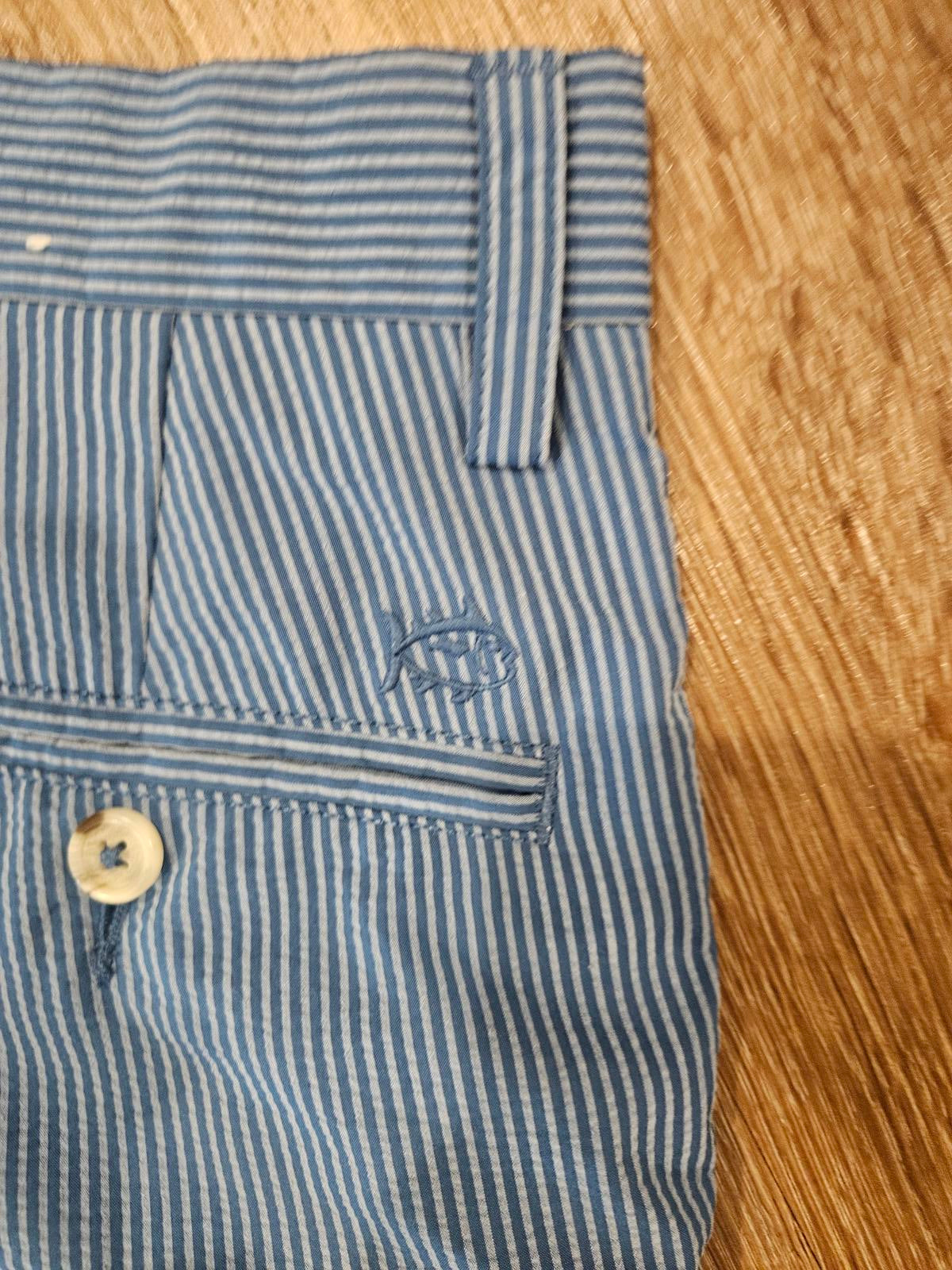 Southern Tide Men's Casual Blue Pinstripe Shorts-30