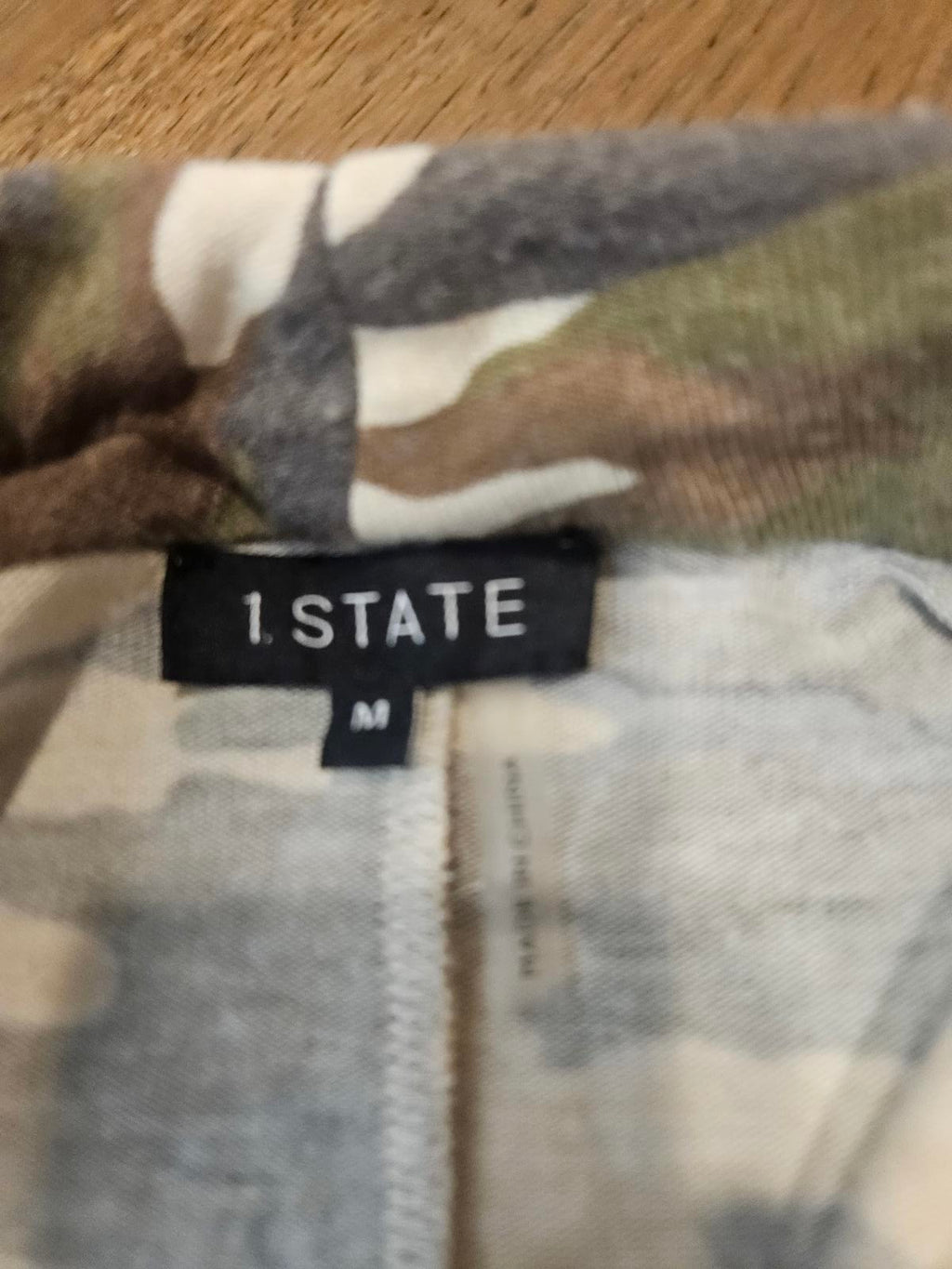 Nwt 1.State Stylish Camo Wrap Top 1076
