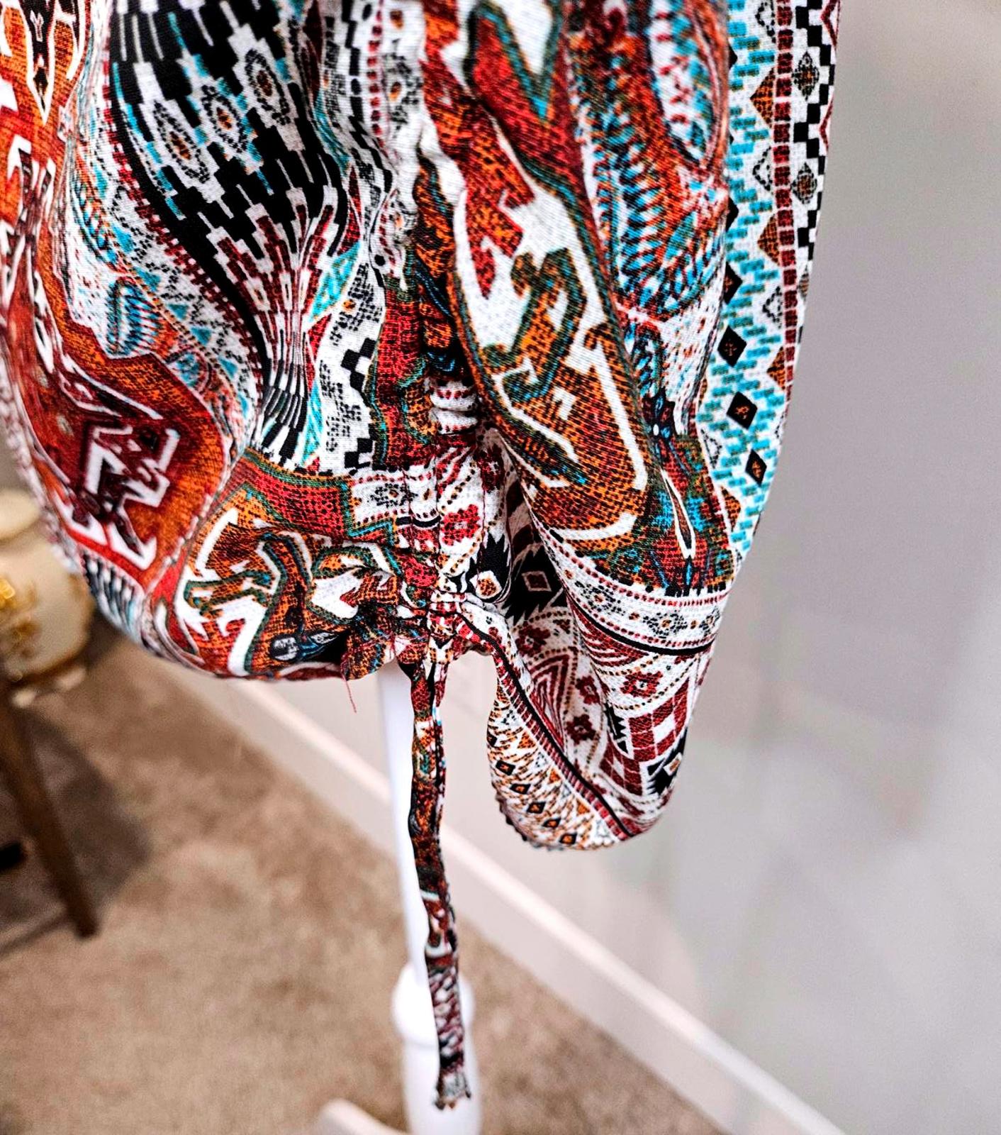 Miss Me Overized Bohemian Patterned Blouse - Vintage Style 1072
