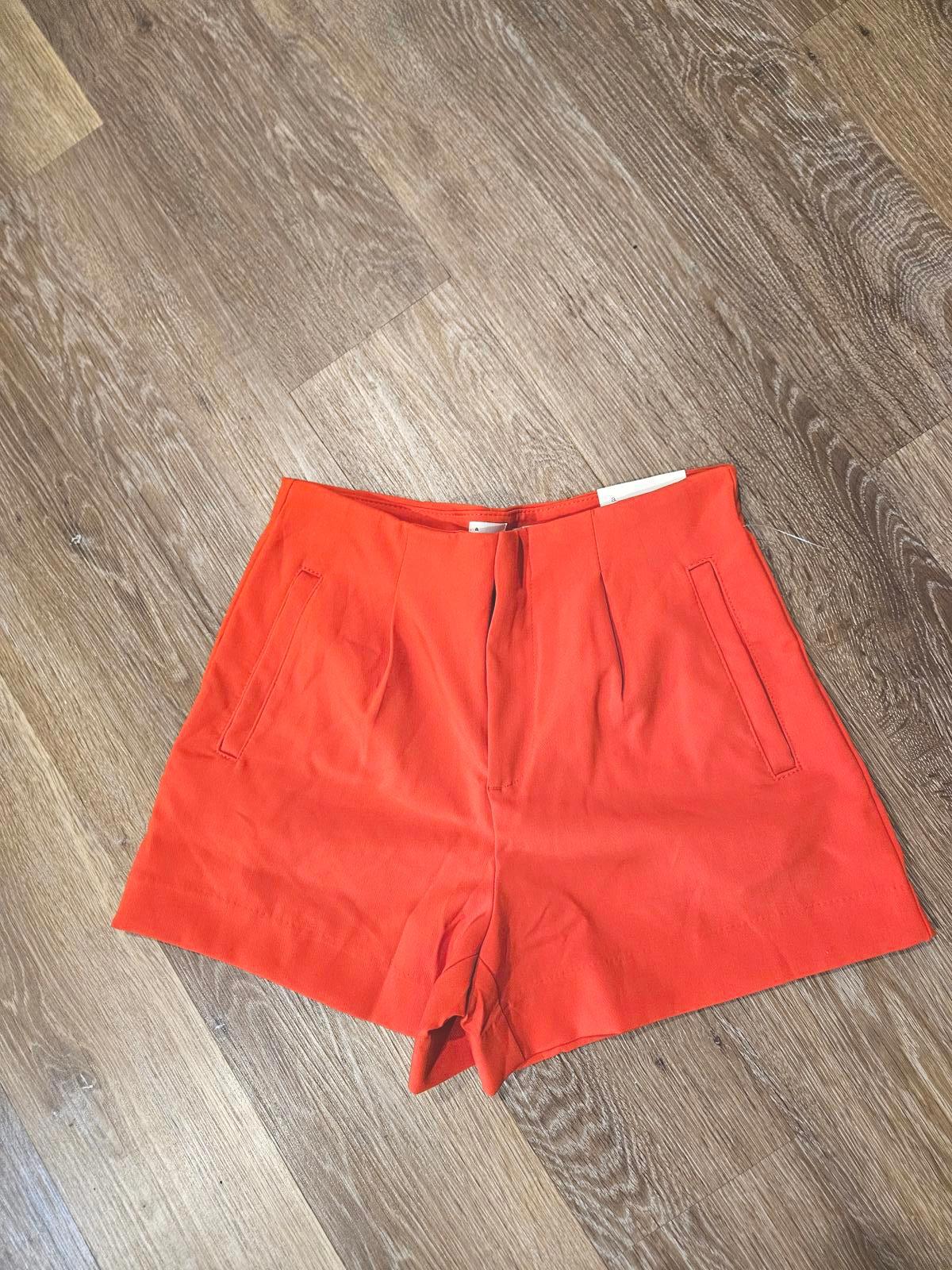 Nwt A New Day Red High-Waisted Stretch Shorts- Size 6 B16