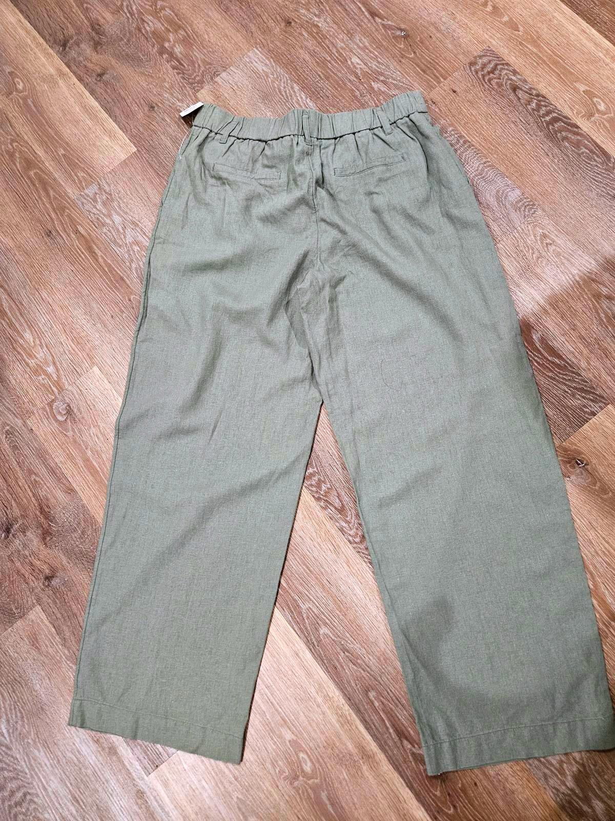 Nwt A New Day Women's Linen Blend Wide-Leg Pants - Size 12