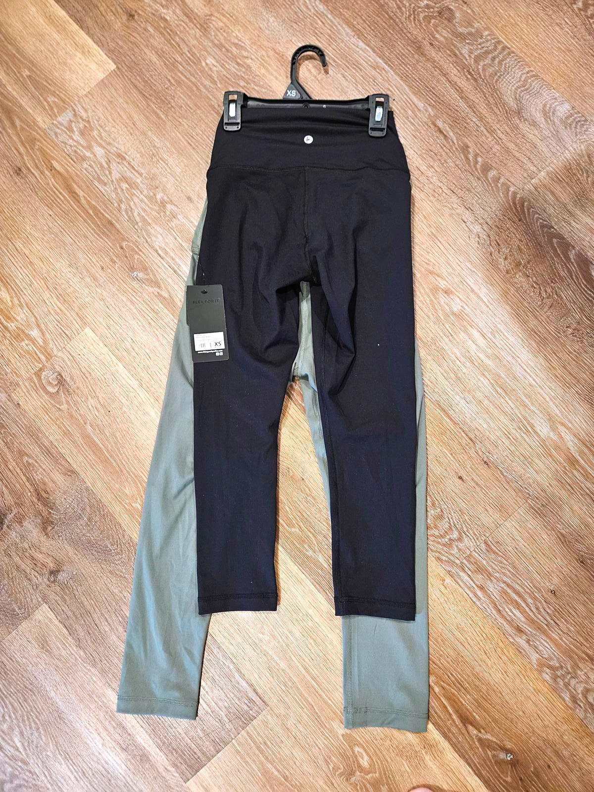 Nwt 90 Degree By Reflex Women's Crop Tights - Set of 2 a14