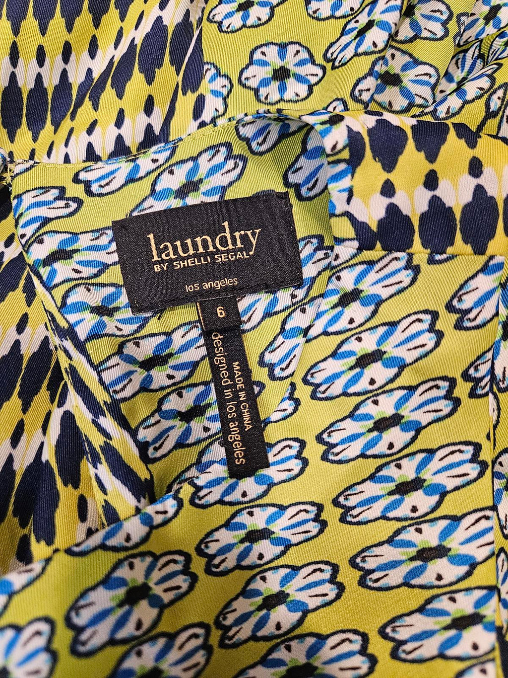 Laundry By Segal Stylish Geometric Print Hi-Low Dress #246