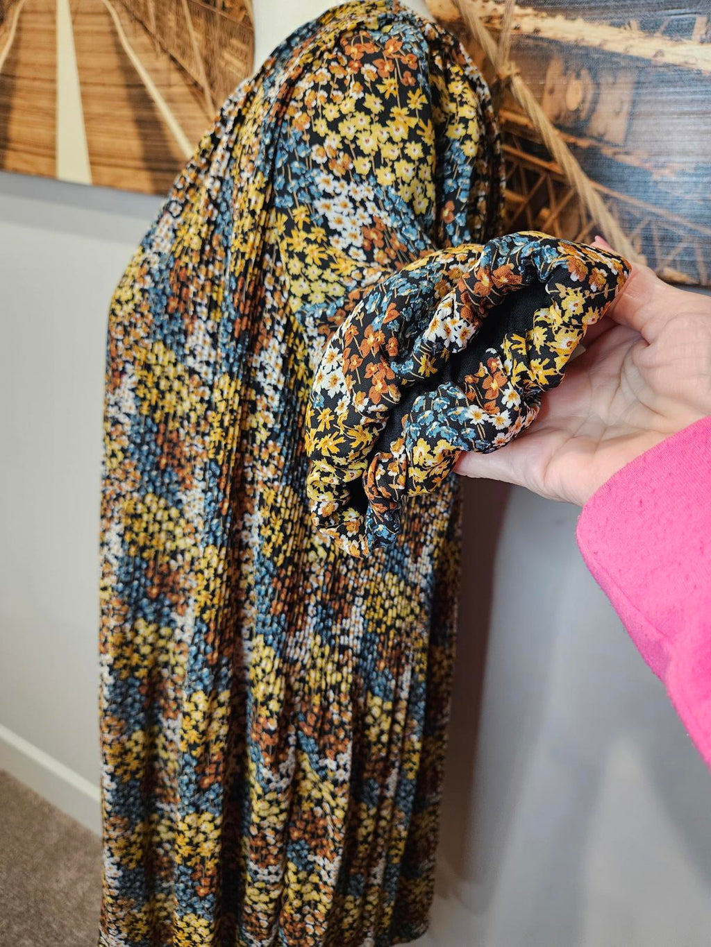 Love & Piece Bohemian Floral Print Smock Dress #470