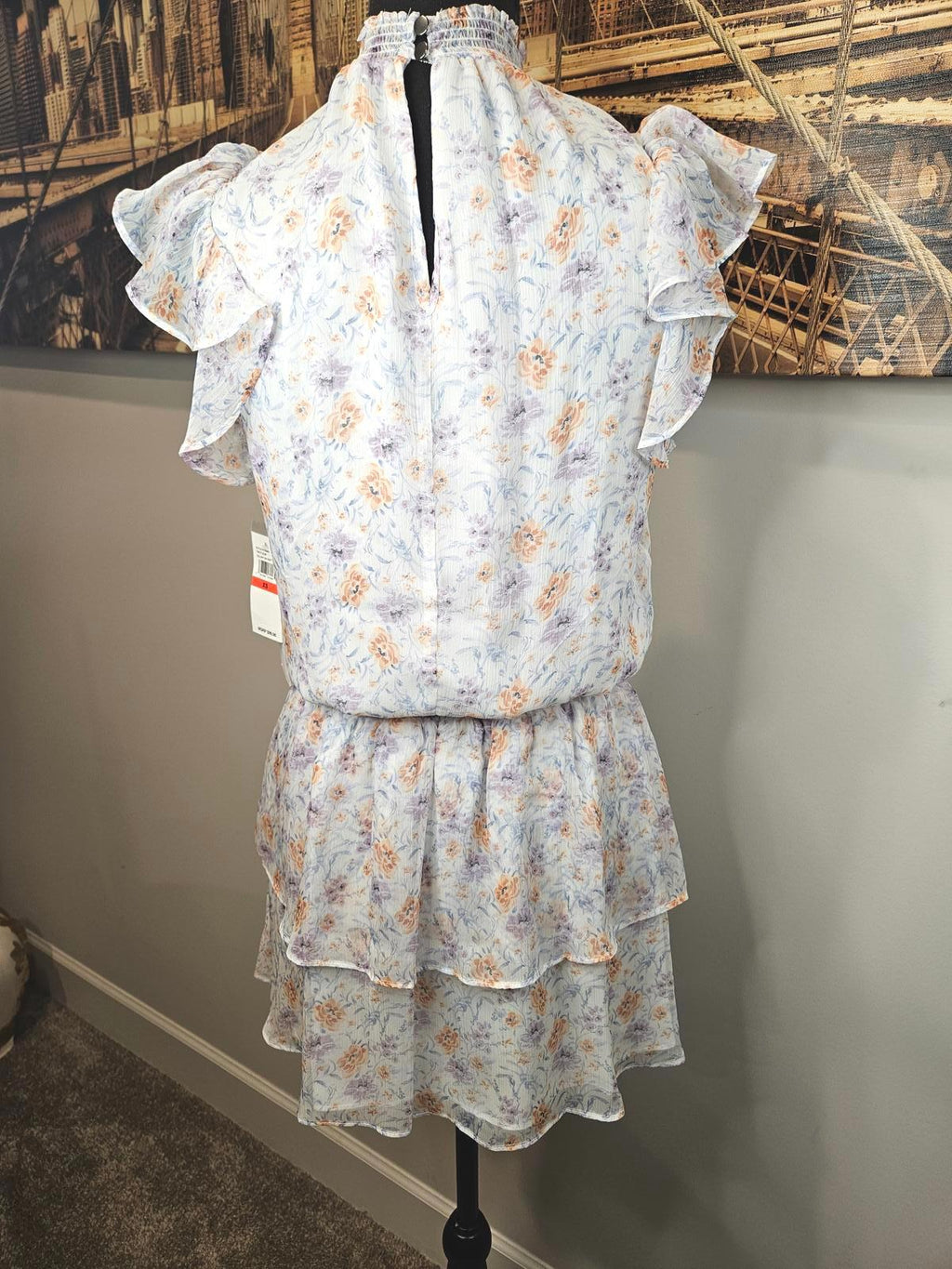 Nwt 1.State Floral Ruffled Dress - Perfect Summer Style #640