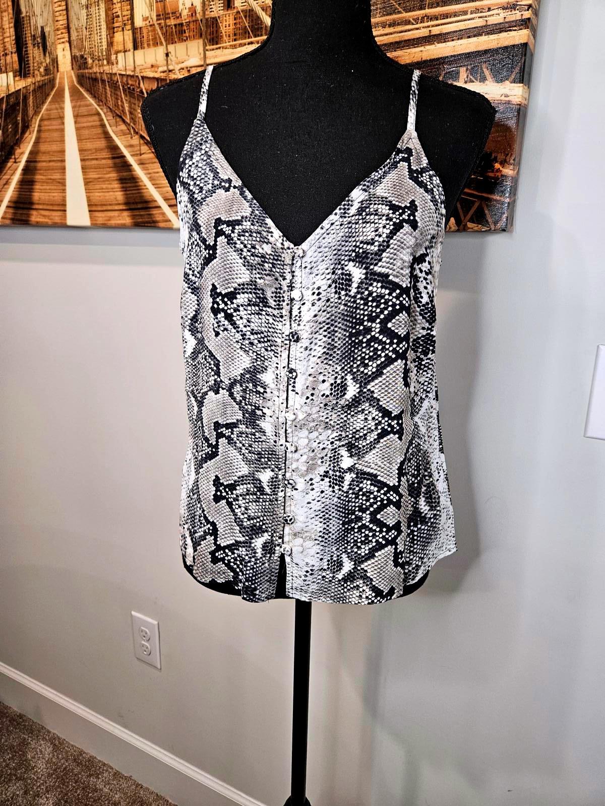 Nwot Sanctuary Women's Snakeskin Print Camisole Top 847