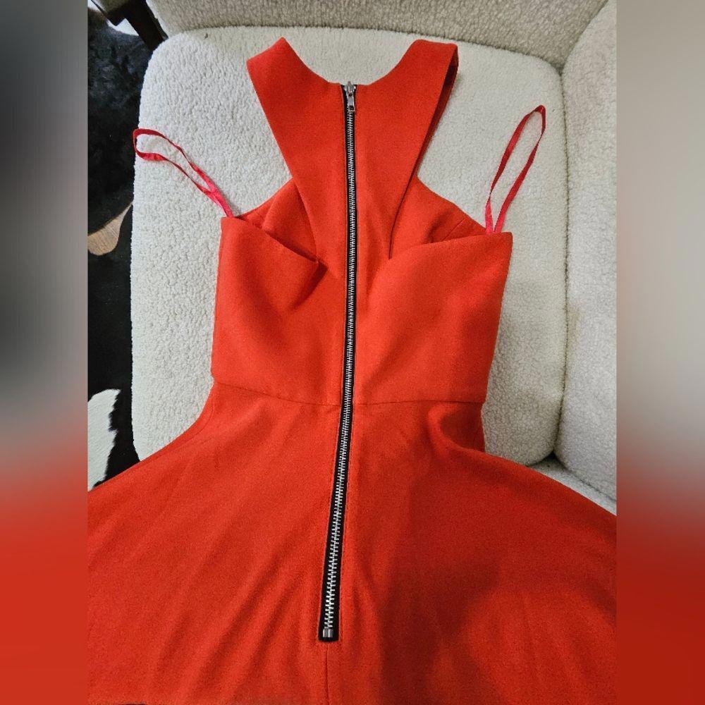NBD Red Fit and Flare Dress #402