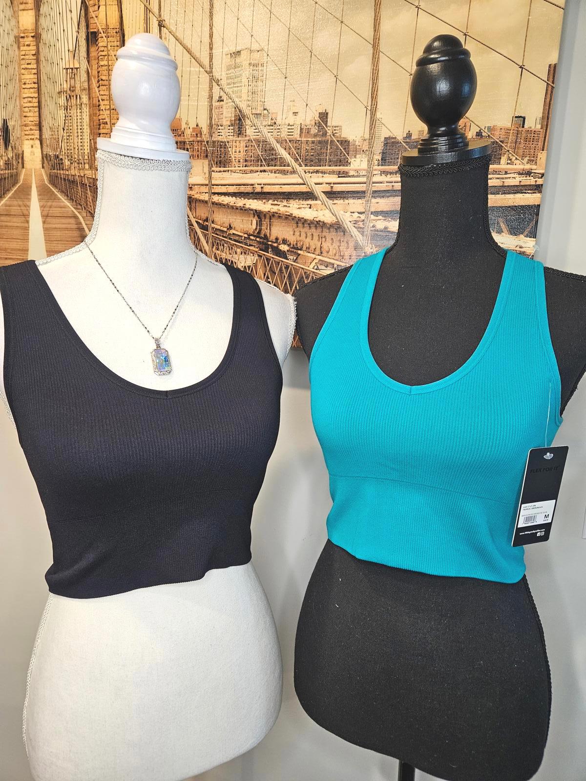Nwt 90 Degree by Reflex Women's Ribbed Crop Tops Set 683