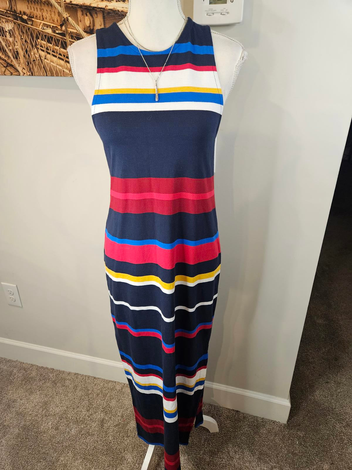 LOFT Striped Maxi Dress - Size XS #H133