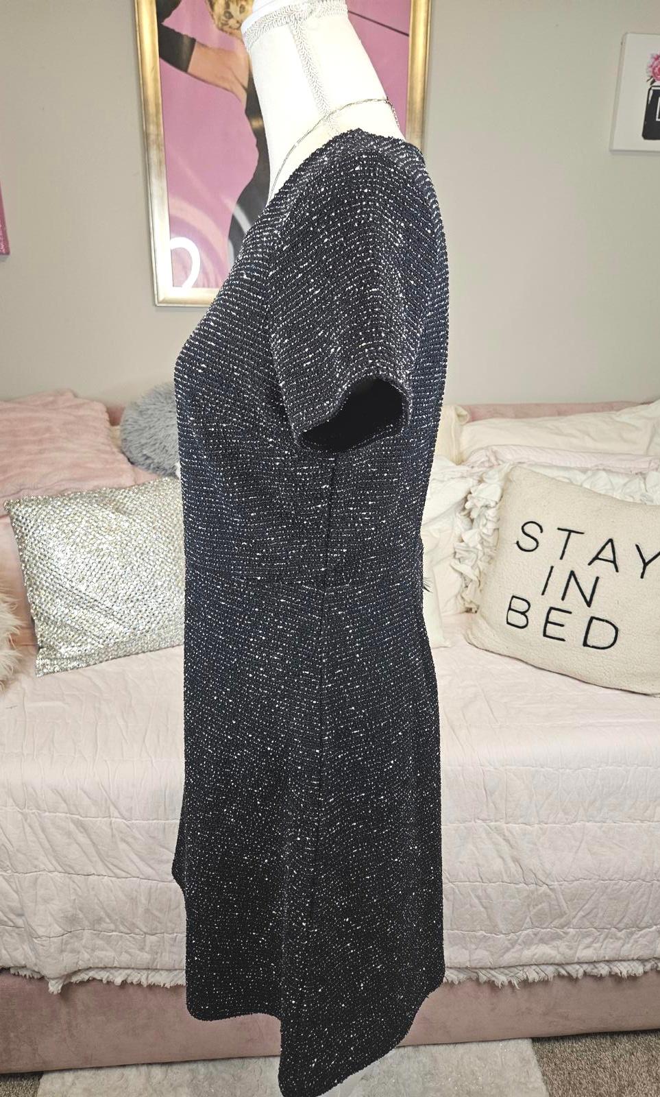 Loft Textured Short Sleeve Dress H65