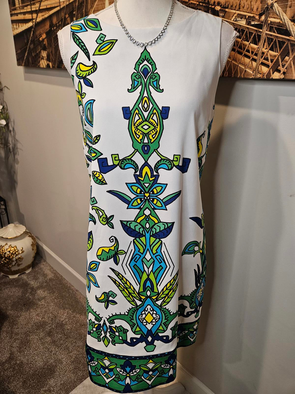 Kim Rogers Women's Colorful Shift Dress - Size 8 #78