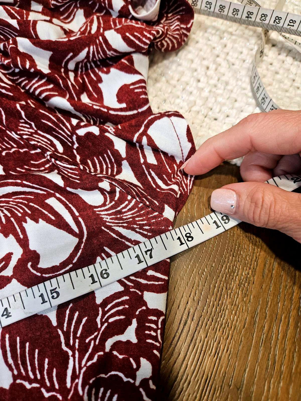 LOFT Burgundy Floral Patterned Maxi Dress Size XS