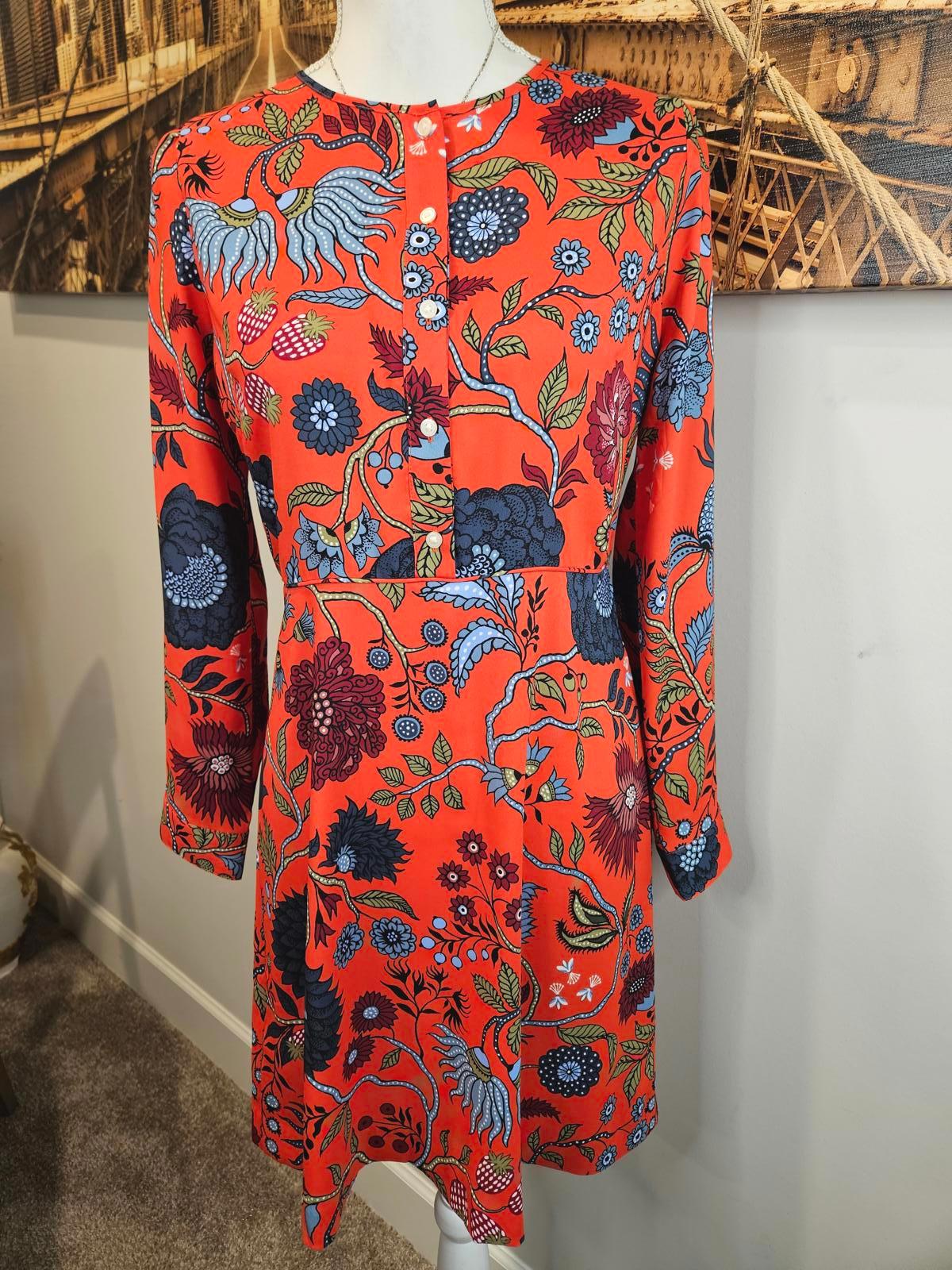 Loft Strawberry Field Petites Floral Print Dress 866