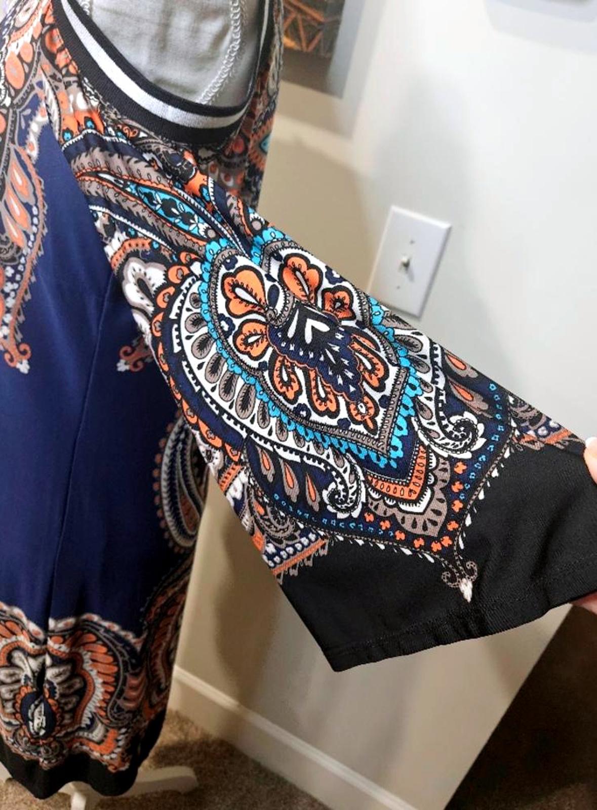 MSK Boho-Inspired Cold Shoulder Dress #122