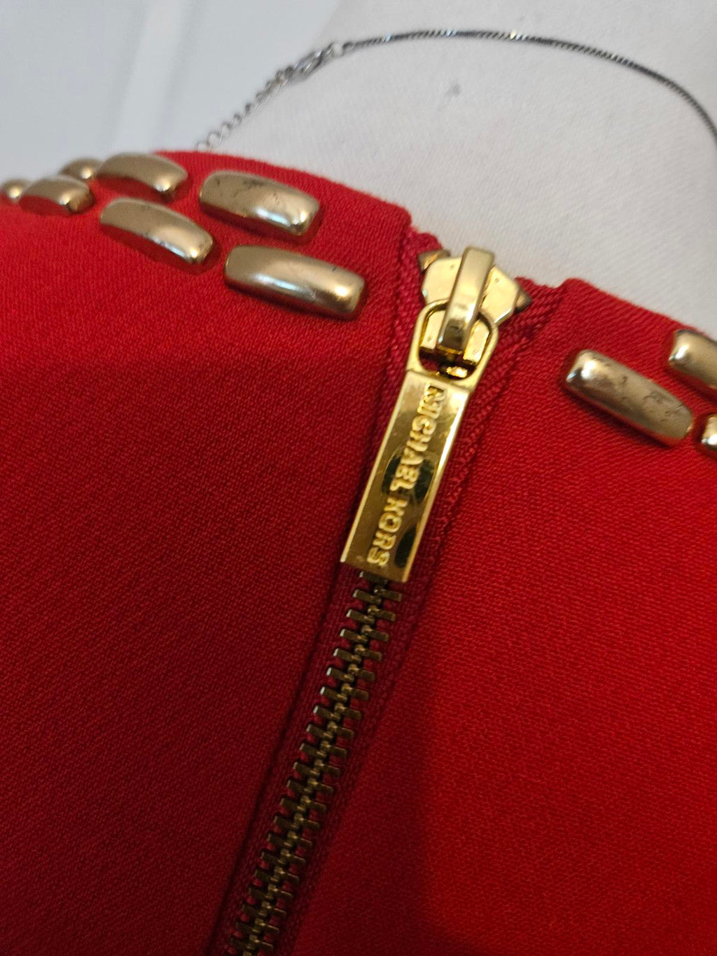 Michael Kors Long Sleeve Dress with Gold Accents #H73