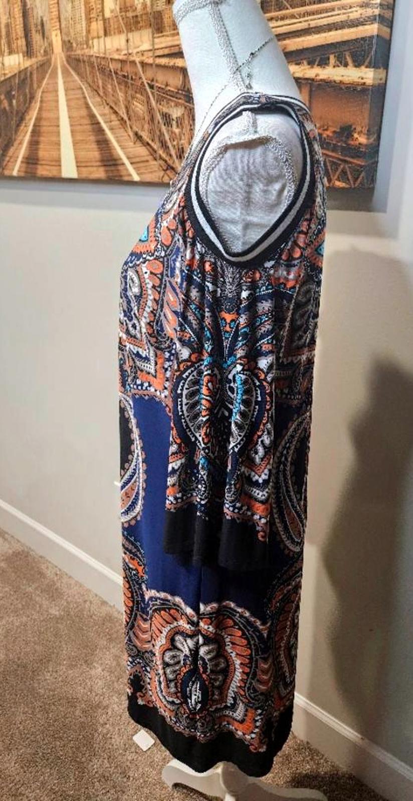 MSK Boho-Inspired Cold Shoulder Dress #122