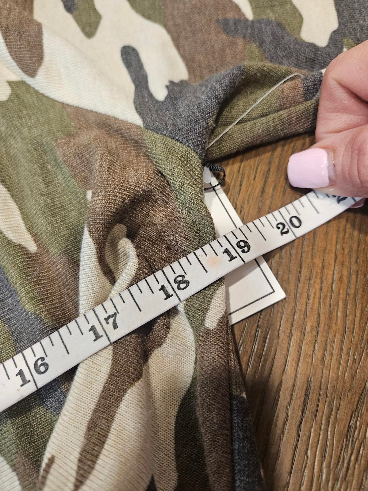 Nwt 1.State Stylish Camo Wrap Top 1076