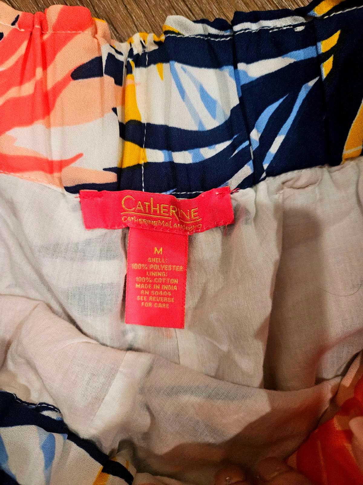 Nwot Catherine Malandrino Wide Leg Tropical Palazzo Pants 436