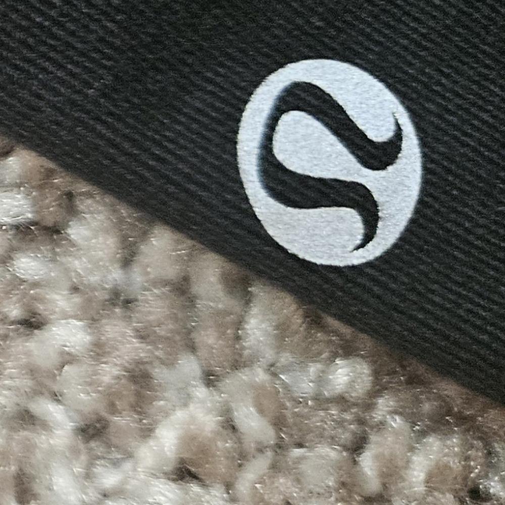 Lululemon Black Capris with Blue Patterned Waistband - Size 8 #J2