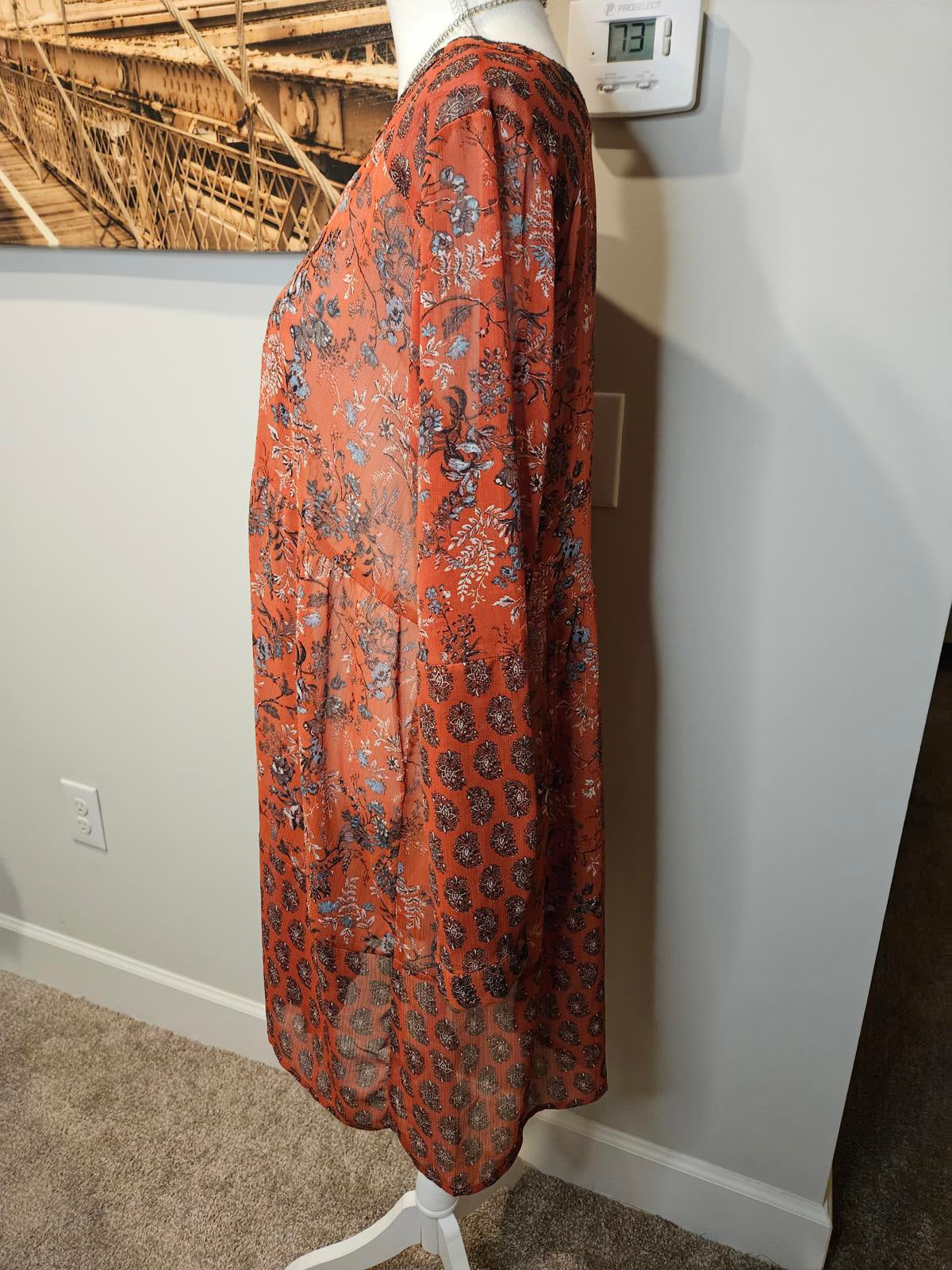Knox Rose Bohemian Floral Kimono Dress #392