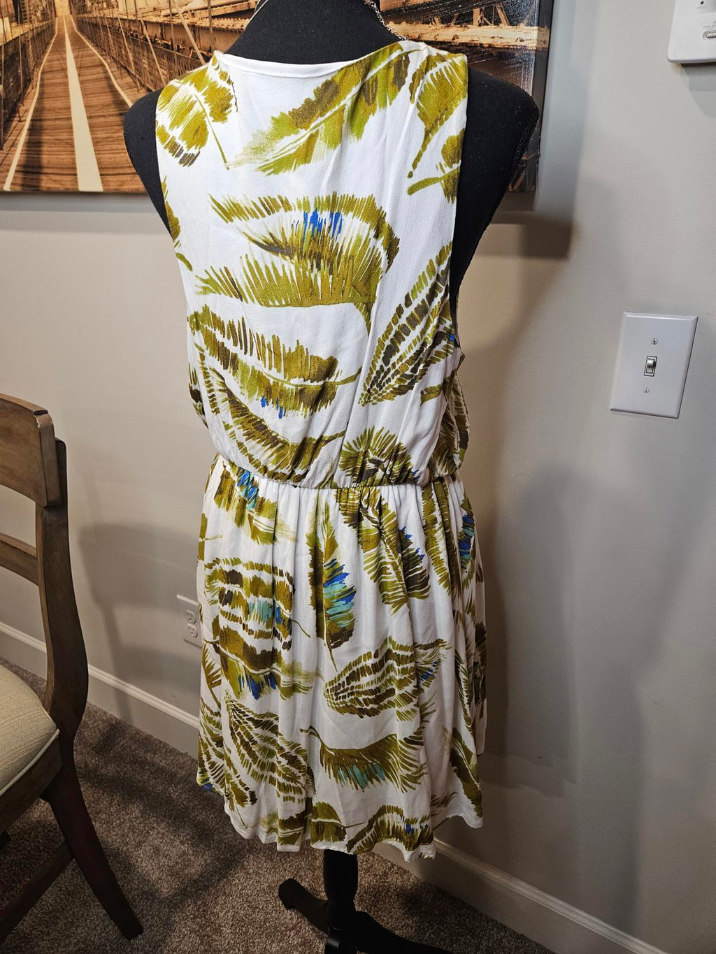 Le Kate Leaf Pattern Summer Dress #341