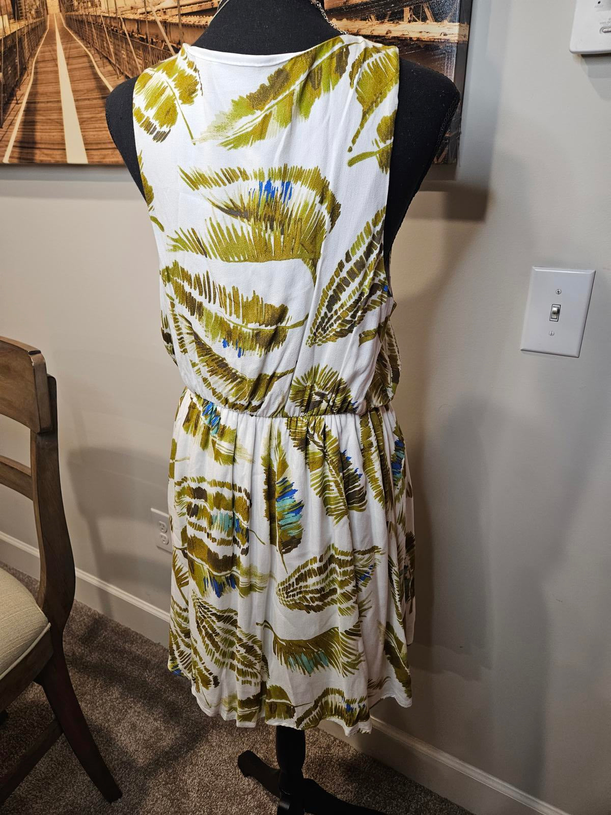Le Kate Leaf Pattern Summer Dress #341