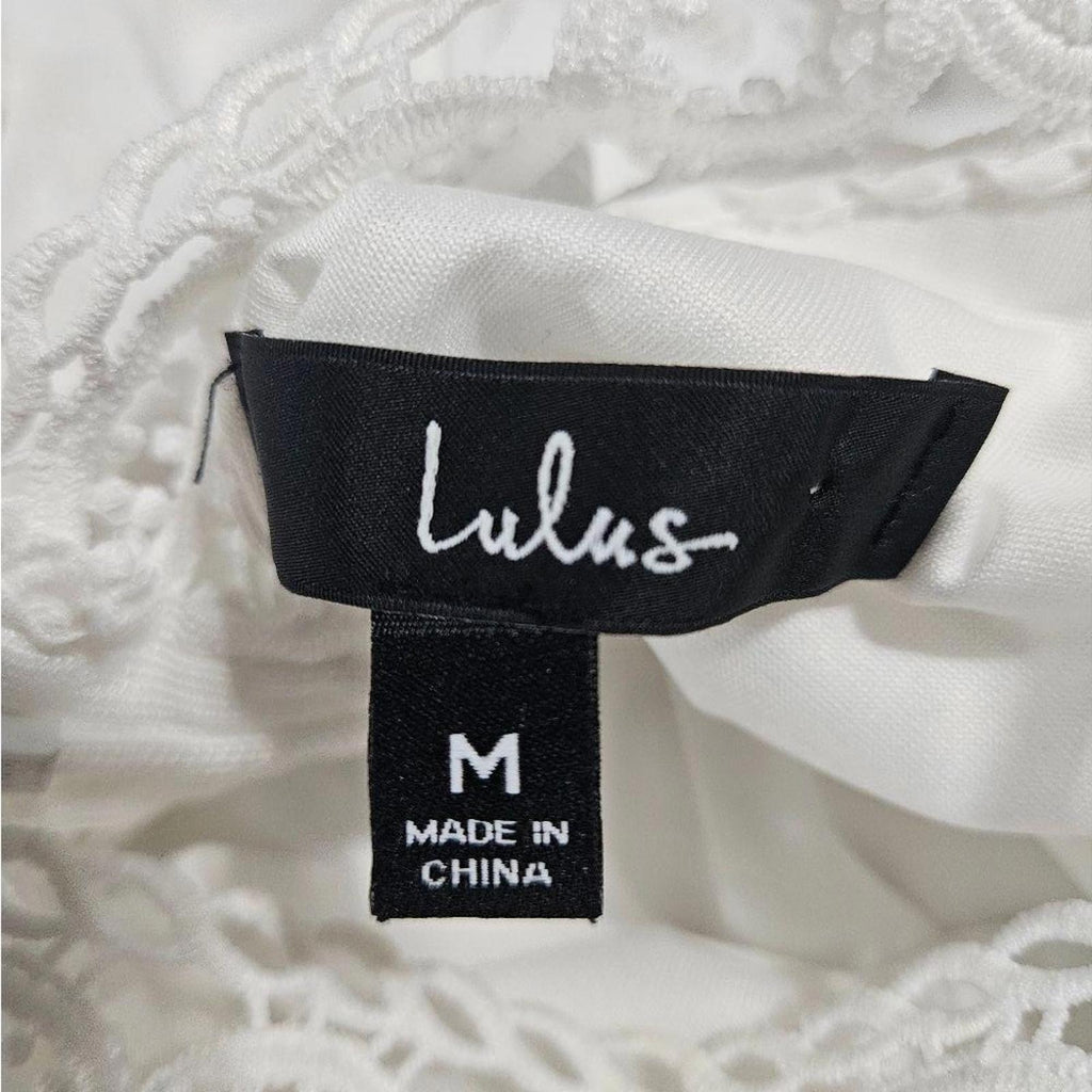 LuLu's White Lace Halter Dress - Perfect for Summer #66