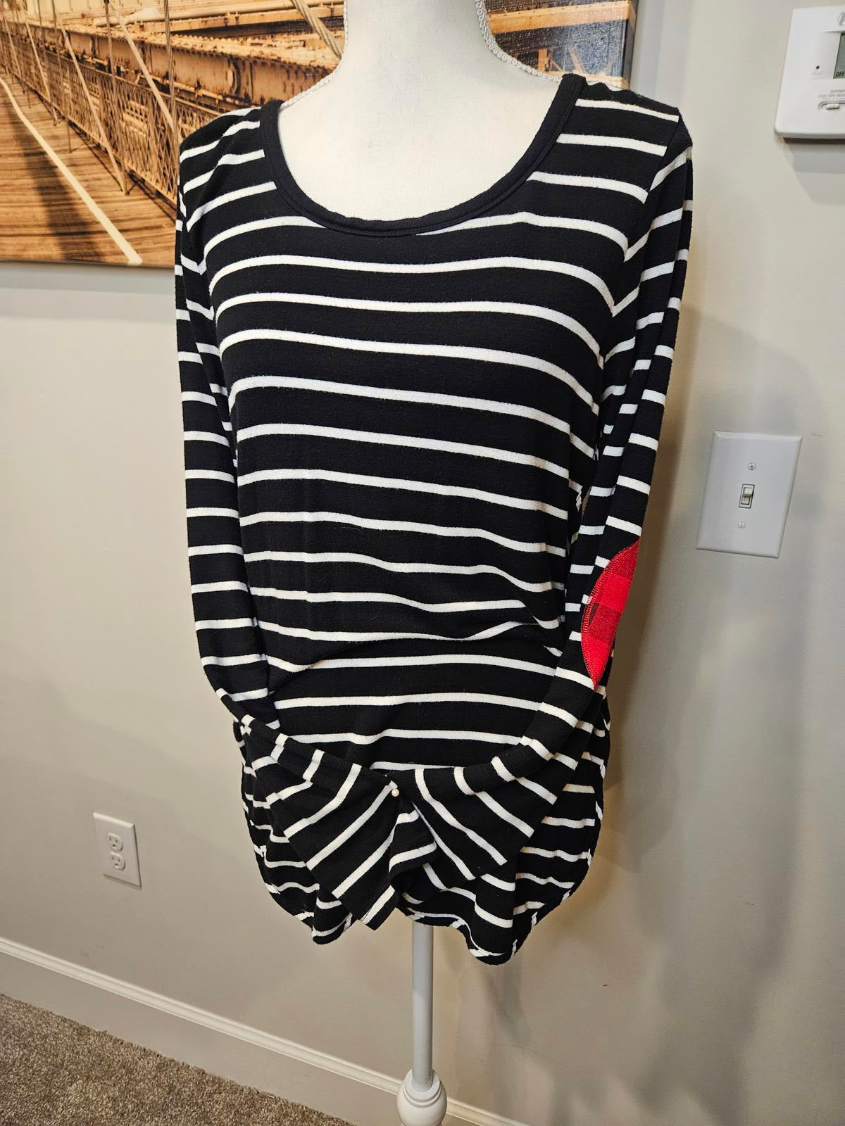 Market & Spruce Cozy Striped Long Sleeve Tunic #181