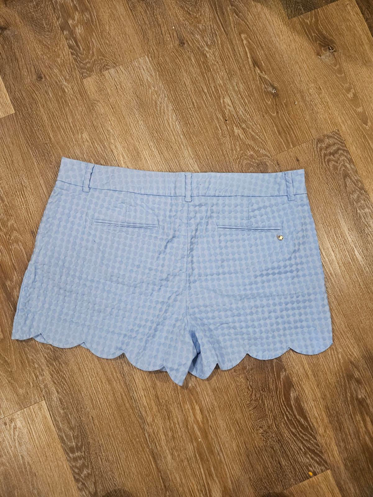 Nwot Crown & Ivy Light Blue Scalloped Hem Shorts Size 16 413