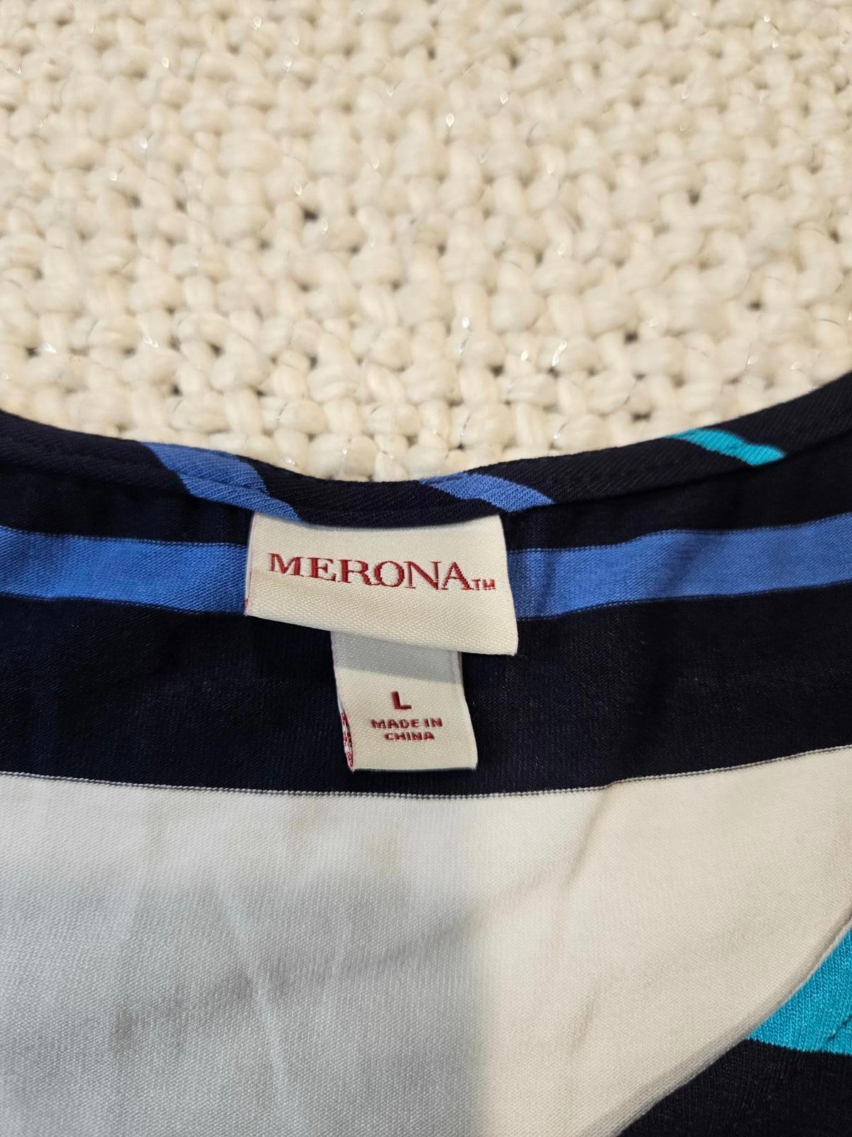 Merona Sleeveless Striped Dress with Tie Waist
