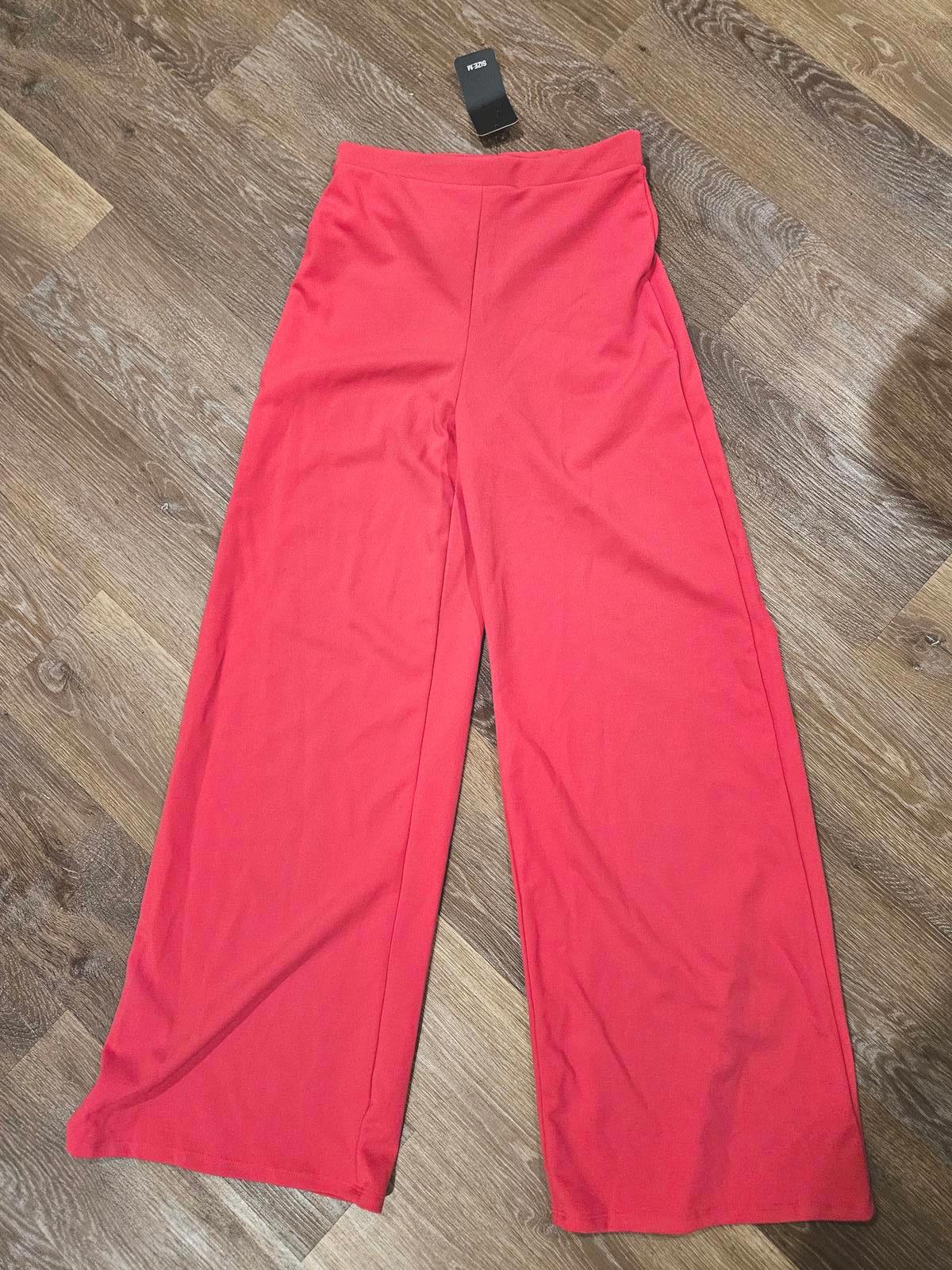 Nwt 21 Saints Stylish Wide Leg Pants - Light Rasberry 856