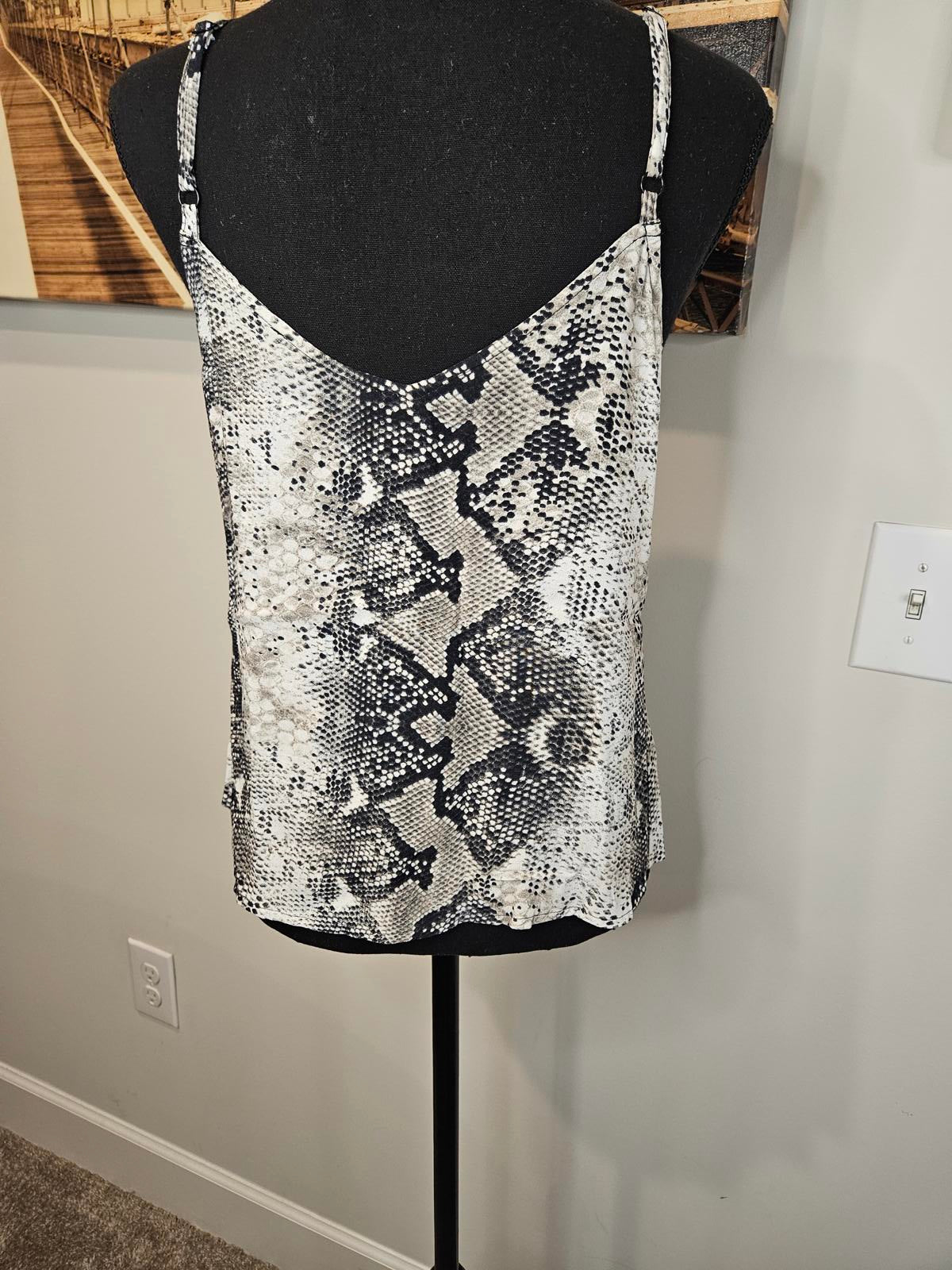 Nwot Sanctuary Women's Snakeskin Print Camisole Top 847