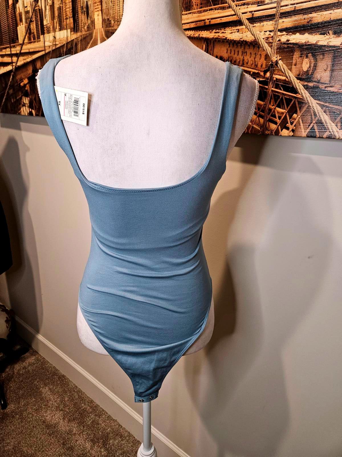 Nwt A New Day Stylish XS Light Blue Bodysuit B26