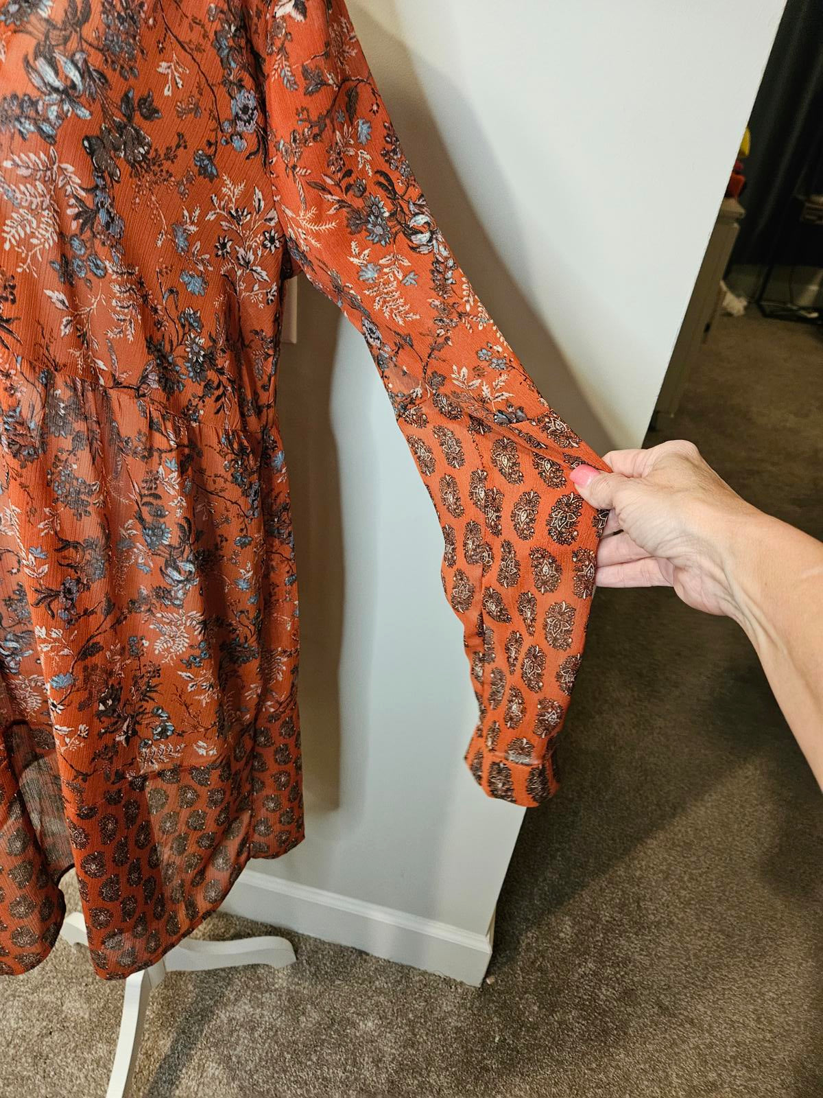 Knox Rose Bohemian Floral Kimono Dress #392